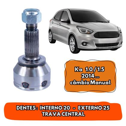 Imagem de 02 Homocinética L/R Original Cofap 20x25 Fixa Dianteiro Ford Ka 1.0 2016 2017