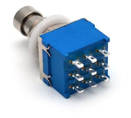 Imagem de 02 Interruptor Chave Botão Foot Switch 3PDT Pedal Efeito On-on