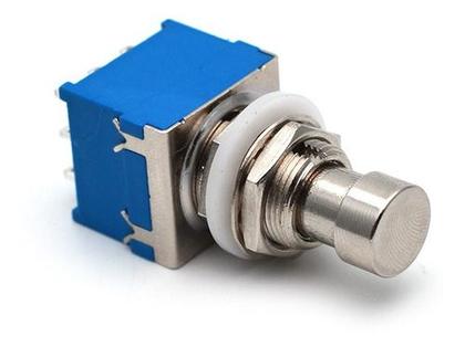 Imagem de 02 Interruptor Chave Botão Foot Switch 3PDT Pedal Efeito On-on