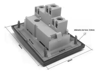 Imagem de 02 Interruptor Simples P/moveis Margirius Branco 10a 250v Nbr