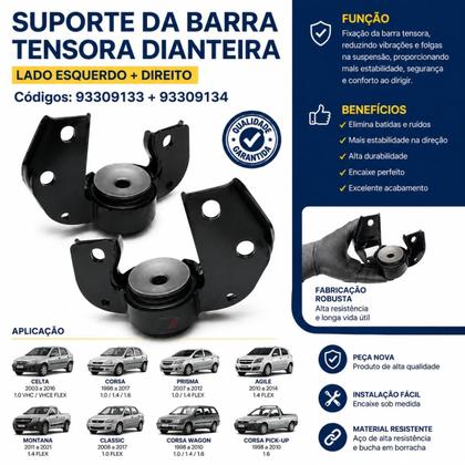 Imagem de 02 Morceguinho Tensor Corsa Wind 94 95 96 97 98 99 2000