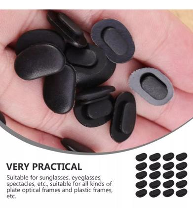 Imagem de 02 Pares Plaqueta Encaixe Silicone Nariz Óculos Md 210