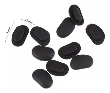Imagem de 02 Pares Plaqueta Encaixe Silicone Nariz Óculos Md 210