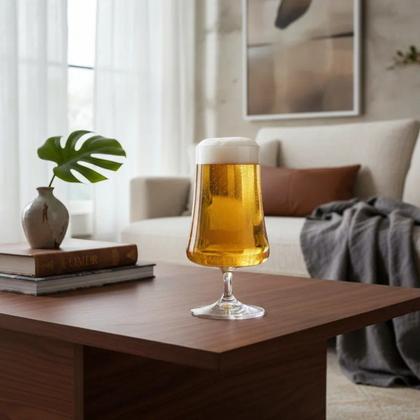 Imagem de 02 Taças Xtra de Cristal Bohemia 380ml Cerveja Chopp Drinks