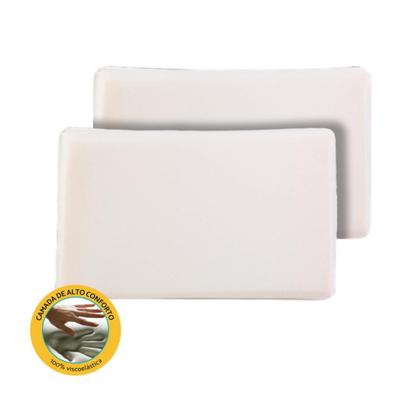 Imagem de 02 Travesseiros da Nasa 3D Confortáveis Antialérgicos Original