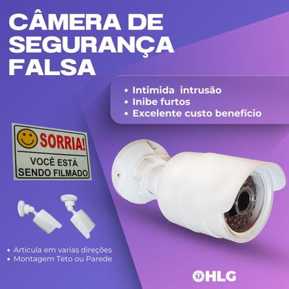 Imagem de 02 Un Câmera FALSA Inibe roubo e intrusão