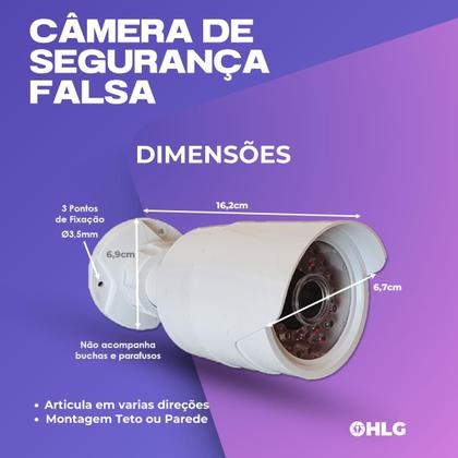 Imagem de 02 Un Câmera FALSA Inibe roubo e intrusão