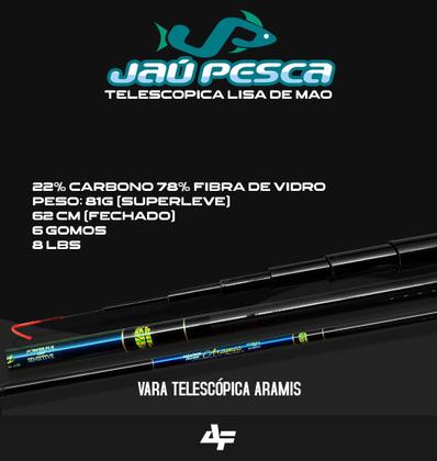 Imagem de 02 Varas Telescópica ARAMIS 4,00m 22% Carbono Albatroz