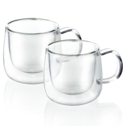 Imagem de 02 Xícaras De Cafe Vidro Duplo Expresso 80ml - Mimo Style