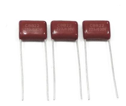 Imagem de 03 Capacitor Poliéster Cbb22 0,022uf 22nf 630v Amplif Áudio