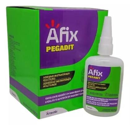 Imagem de 03 Cola Adesivo Instantânea Afix Ultrarrápido Extraforte 100g