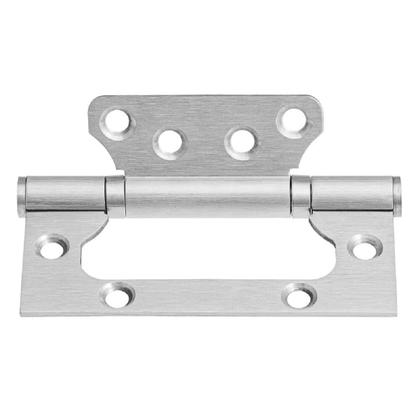 Imagem de 03 Dobradiça Porta Sobrepor Sem Rebaixo Inox 4'x3'x,2,2mm