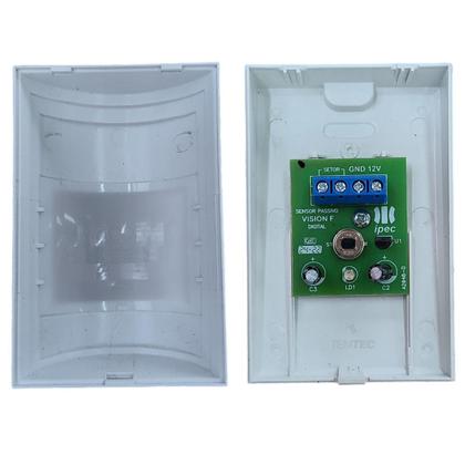 Imagem de 03 Sensor Infravermelho Alarme Com Fio IPEC Passivo Interno