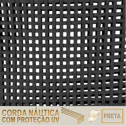 Imagem de 04 Cadeiras Floripa e Mesa Roma 80Cm Fendi e Corda Nautica Trama Original