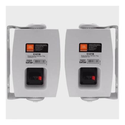 Imagem de 04 Caixas Som Ambiente Jbl Selenium C621b 100w Branco
