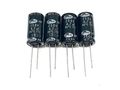 Imagem de 04 capacitor eletrolitico 4,7uf 250v 85c - sawha