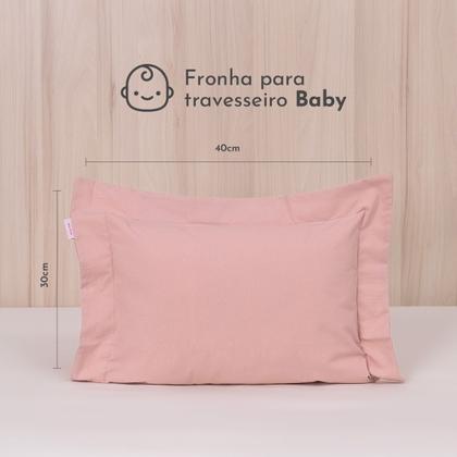 Imagem de 04 Fronhas Aquarele P/travesseiro De Bebê 40x30 c/03 Abas 100% Algodão 200 Fios