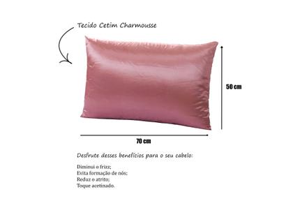 Imagem de 04 Fronhas De Cetim Anti Frizz 70cm X 50cm 4 Unidades