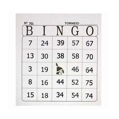 Imagem de 05 blocos de Bingo Jornal com 100 folhas - TAMOIO