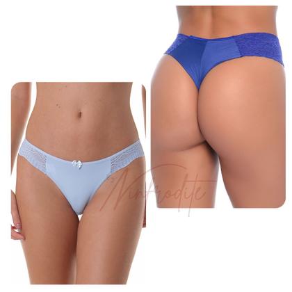 Imagem de 05 Calcinhas Fio Dental Duplo Rendado Super Luxo Lindas