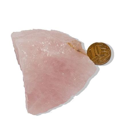 Imagem de 05 Cristal Rosa Pedra Bruto 100 a 200g Média 5 a 10cm Tipo B