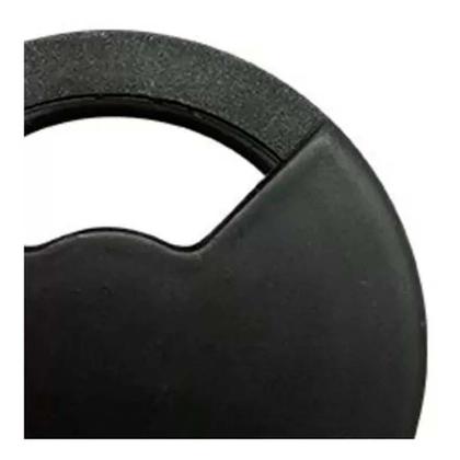 Imagem de 05 Passa Fio Cabo Mesa Computador  60mm Redondo 