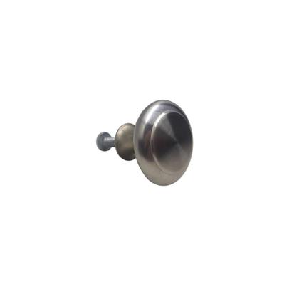 Imagem de 05 Puxador Decorativa Para Moveis Botão Inox Escovado 27mm