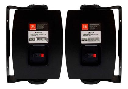 Imagem de 06 Caixas Som Ambiente Casa Jbl Selenium C521p Preta Par