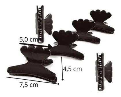 Imagem de 06 Piranha Presilha Prender Cabelo Cabelereiro Salão 023