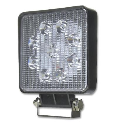 Imagem de 06Un Farol Milha Quadrado 09 Led 27W 12/24V Caminhão Trator