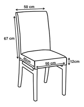 Imagem de 08 Capas Cadeira Jantar Malha Gel Com Elástico - Branco