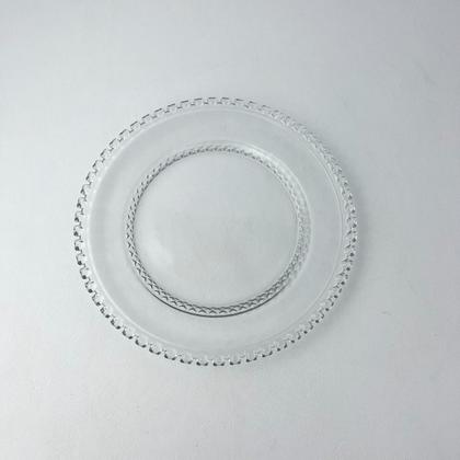 Imagem de 08 Pratos Rasos de Refeição Borda Cristal Diamante 27cm Mesa