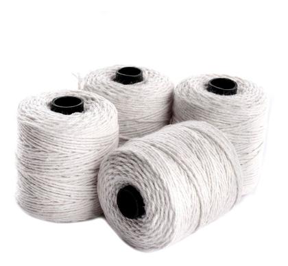 Imagem de 08 Rolos Barbante Algodão Branco Coloridos 82 Metros Cada