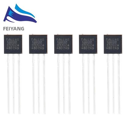 Imagem de 1/5/10pcs DALLAS DS18B20 18B20 TO-92 IC CHIP Termômetro Sensor de temperatura