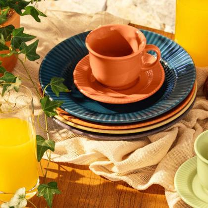 Imagem de 1 ap. de jantar/cha 20pcs - tb - azul - au20-5467