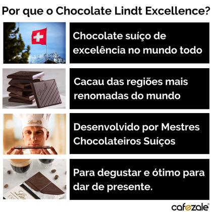 Imagem de 1 Barra, Chocolate Amargo Suiço, Lindt Excellence, 85% Cacau, 100g