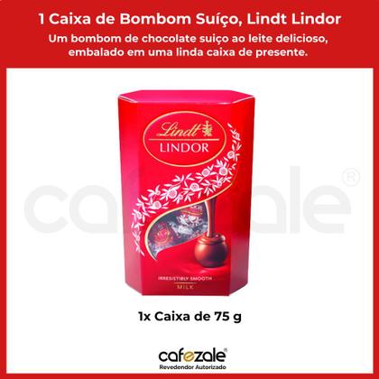 Imagem de 1 Caixa de 75g, Bombons de Chocolate Suiço, Lindt Lindor