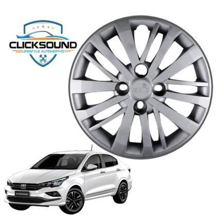 Imagem de 1 Calota Modelo Argo e Cronos Aro 14 Polegadas Parafuso Cubo Baixo Grid