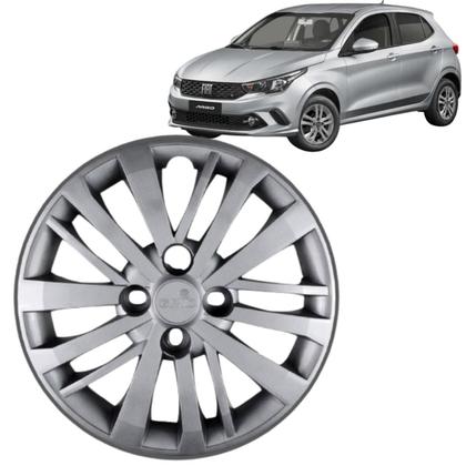 Imagem de 1 Calota Modelo Argo e Cronos Aro 14 Polegadas Parafuso Cubo Baixo Grid