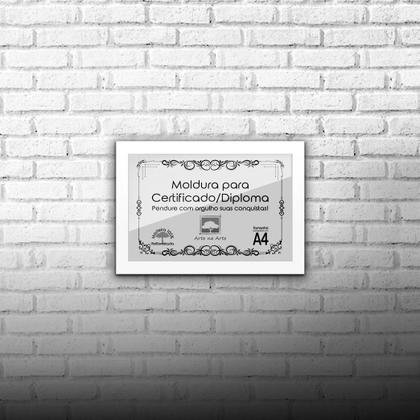 Imagem de 1 Certificado Diploma A4 com Tela de Acetato e MDF