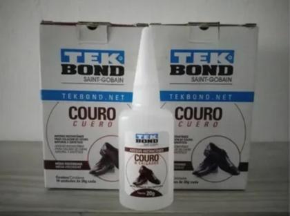Imagem de 1 Cola Adesivo Instantâneo Para Couro 20g Tek Bond