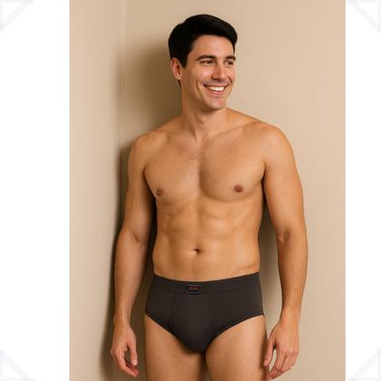 Imagem de 1 Cueca Adulto Click Tradicional Com Abertura Helanca 120