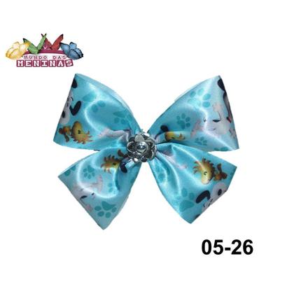 Imagem de 1 Elastico Rabico Xuxinha De Cabelo Meia  Com Laço: mod 05-2