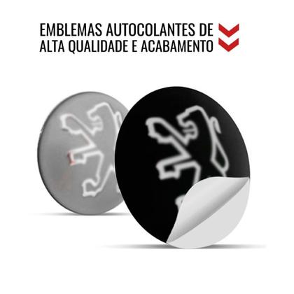 Imagem de 1 Emblema Peugeot Prata 48 mm para Calota Aro 13 14 15