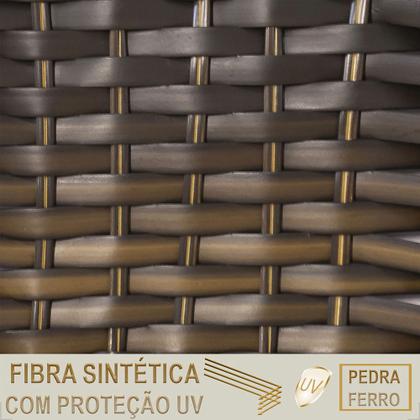 Imagem de 1 Espreguiçadeira Catar e 1 Mesa Garden Alumínio E Fibra Trama Original