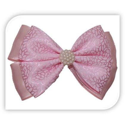 Imagem de 1 Faixa Cabelo Com Laço Infantil Bebê Meia De Seda Mod 30