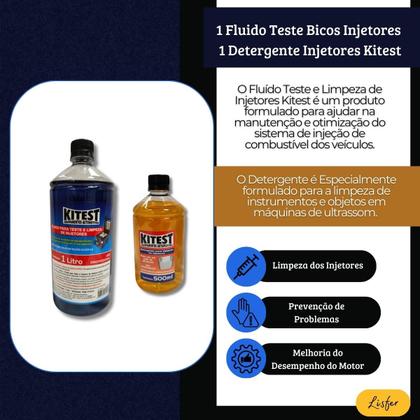 Imagem de 1 Fluido Liquido de Test Bicos + 1 Detergente 500 ML Kitest