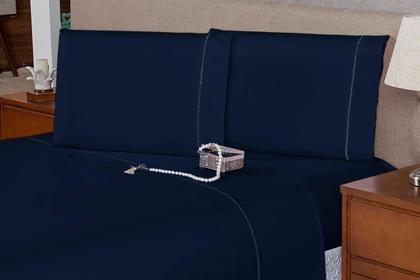 Imagem de 1 Fronha com Ponto Palito 90cmx50cm Percal 180 Fios