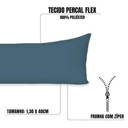Imagem de 1 Fronha Para Travesseiro de Corpo Xuxão 1,30x40 Com Zíper Percal Flex 400fios