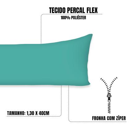 Imagem de 1 Fronha Para Travesseiro de Corpo Xuxão 1,30x40 Com Zíper Percal Flex 400fios